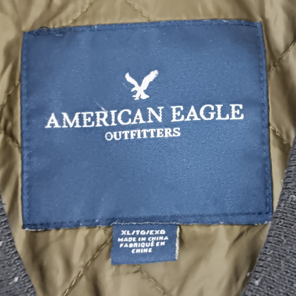 American Eagle Outfitters Camo Bomber Jacket Mens XL Lightweight Zip Front *Read - Picture 6 of 10